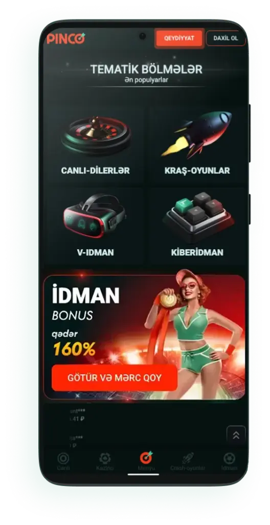pinco casino az mobil